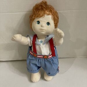 Vintage 1985 My Child Doll Boy Red Hair Green Eyes Sailor Romper 14 Inches